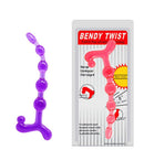 Plug Anal em Jelly BENDY TWIST com Estimulador de Períneo