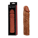 Capa Peniana com Glande e Veias Saltadas em Silicone 19 cm - Aumente seu Pênis em 3,5 cm