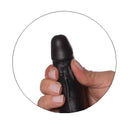Pênis Realístico com Ventosa e Escroto em Realistic Skin 12,5 x 3,5 cm - Mark Preto