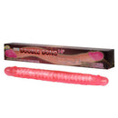 Pênis Vertebrado em Jelly Rosa Duplo 36 cm Realista