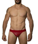 Cueca Com Tachinhas Jockstrap Vermelha
