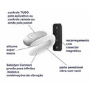 Satisfyer Double Fun Vibrador para Casal controlado por App via Bluetooth e Controle Remoto - Preto