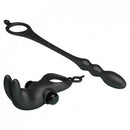Kit Anel Peniano com Anel Escrotal e Plug Anal Estimulador de Próstata 10 modos de Vibração- Pretty Love
