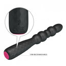 Monroe Plug Anal em Silicone Anelado Recarregável com 12 Níveis de Vibração - Pretty Love