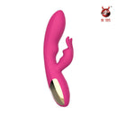 Vibrador em Silicone Dupla Estimulação Ponto G e Clitóris Recarregável Crazy Rabbit - NV TOYS
