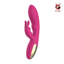 Vibrador em Silicone Dupla Estimulação Ponto G e Clitóris Recarregável Crazy Rabbit - NV TOYS