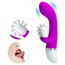 Sheila Vibrador Dupla Estimulação e Língua Estimuladora com 3 velocidades - Pretty Love