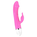 Vibrador Rosa Multivelocidade Dupla Estimulação Ponto G e Clitóris