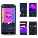 Plug Anal Pompom Magic Bunny - Magic Motion controlado via APP 10 modos de vibração À prova d'água