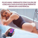 Plug Anal Pompom Magic Bunny - Magic Motion controlado via APP 10 modos de vibração À prova d'água