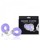 Algemas Reguláveis com Chaves e Pelúcia Lilás - HANDS CUFFS