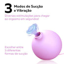 Moon Dream Lover - Vibrador Bullet e Sugador de Clitóris 10 modos de Vibração e 3 de Sucção - Recarregável
