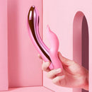Luminous Dream Lover - Vibrador Rosa com Luz LED Duplo Motor Ponto G e Clitóris Recarregável