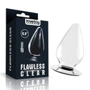 Plug Anal Transparente Cônico King Size em TPE 11,5cm - 4,5" - LOVETOY CLEAR ANAL PLUG