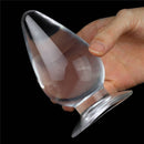 Plug Anal Transparente Cônico King Size em TPE 11,5cm - 4,5" - LOVETOY CLEAR ANAL PLUG