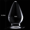 Plug Anal Transparente Cônico King Size em TPE 11,5cm - 4,5" - LOVETOY CLEAR ANAL PLUG