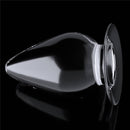 Plug Anal Transparente Cônico King Size em TPE 11,5cm - 4,5" - LOVETOY CLEAR ANAL PLUG
