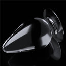 Plug Anal Transparente Cônico King Size em TPE 11,5cm - 4,5" - LOVETOY CLEAR ANAL PLUG