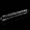Pênis Transparente Duplo em TPE 30cm 12" - LOVETOY DOUBLE DILDO