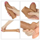 Capa Marrom em CyberSkin Super Realística Extensor Peniano Glande Encoberta - Ponta Maciça - 4,5 cm Lovetoy