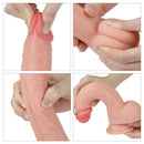 Pênis Macio e Firme Muito Realista com Camada Dupla 8" - LOVETOY DUAL-LAYERED PLATINUM SILICONE NATURE COCK