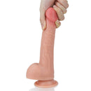 Pênis Macio e Firme Muito Realista com Camada Dupla 8" - LOVETOY DUAL-LAYERED PLATINUM SILICONE NATURE COCK