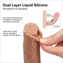 Pênis Macio e Firme Muito Realista com Camada Dupla 8" - LOVETOY DUAL-LAYERED PLATINUM SILICONE NATURE COCK