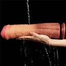 Pênis Monstruoso Macio Firme e Texturizado com Camada Dupla 12" - LOVETOY DUAL-LAYERED PLATINUM SILICONE NATURE COCK