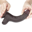 Pênis Realista com Camada Dupla Macio e Firme Preto 7" - LOVETOY SLIDING-SKIN DUAL LAYER DONG BLACK