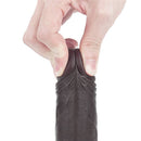 Pênis Realista com Camada Dupla Macio e Firme Preto 7" - LOVETOY SLIDING-SKIN DUAL LAYER DONG BLACK