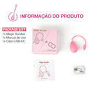 Bullet Power Magic Sundae Formato de Cone - Silicone Soft-Touch Recarregável Controlado por Aplicativo - Magic Motion