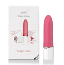 Power Bullet Recarregável Magic Lotos - Formato de Batom Silicone Soft-Touch Controlado por Aplicativo