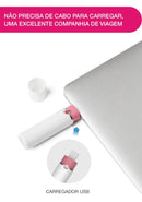 Power Bullet Recarregável Magic Lotos - Formato de Batom Silicone Soft-Touch Controlado por Aplicativo