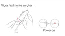 Power Bullet Recarregável Magic Lotos - Formato de Batom Silicone Soft-Touch Controlado por Aplicativo