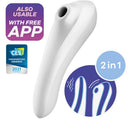 Satisfyer Dual Pleasure Branco pode ser controlado via APP