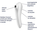 Satisfyer Dual Pleasure Branco pode ser controlado via APP