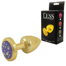 Plug Less em ABS Vermelho com  Pedra Ornamental - HARD
