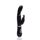 Vibrador Rabbit em Silicone cor Preta - c/ 2 Motores e 8 Velocidades