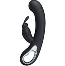 Vibrador com Dupla Estimulação para Ponto G e Clitóris Rabbit Luxo Recarregável em Silicone - PRETTY LOVE Webb