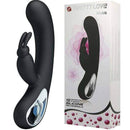 Vibrador com Dupla Estimulação para Ponto G e Clitóris Rabbit Luxo Recarregável em Silicone - PRETTY LOVE Webb