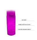 Vibrador com Dupla Estimulação para Ponto G e Clitóris Rabbit Luxo Recarregável em Silicone - PRETTY LOVE Webb