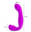 Vibrador STRAPLESS em Silicone Mulher Ativa- Recarregável - beau - PRETTY LOVE
