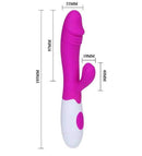Vibrador Dupla Estimulação para Ponto G e Clitóris com 30 Níveis de Vibração Potente  PRETTY LOVE SNAPPY