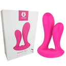 Vibrador Dupla estimulação em Silicone c/ Controle Remoto (Recarregável) - Mento RCT - S-HANDE