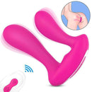 Vibrador Dupla estimulação em Silicone c/ Controle Remoto (Recarregável) - Mento RCT - S-HANDE