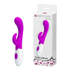 Vibrador Feminino Texturizado c/ 2 motores para dupla estimulação- Plug Lateral - Bruno PRETTY LOVE
