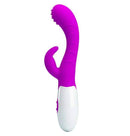 Vibrador Feminino Texturizado c/ 2 motores para dupla estimulação- Plug Lateral - Bruno PRETTY LOVE