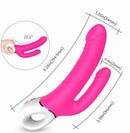 Vibrador para ponto G -2 motores com Dupla estimulação Recarregável em Silicone - Jakiro S-HANDE