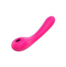 Vibrador massageador de Ponto G e Sugador de Clitóris Articulado 9 níveis de Pulsação - Charming- S-HANDE