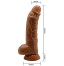Pênis Super realista com Ventosa -18 cm - Angelo - PRETTY LOVE